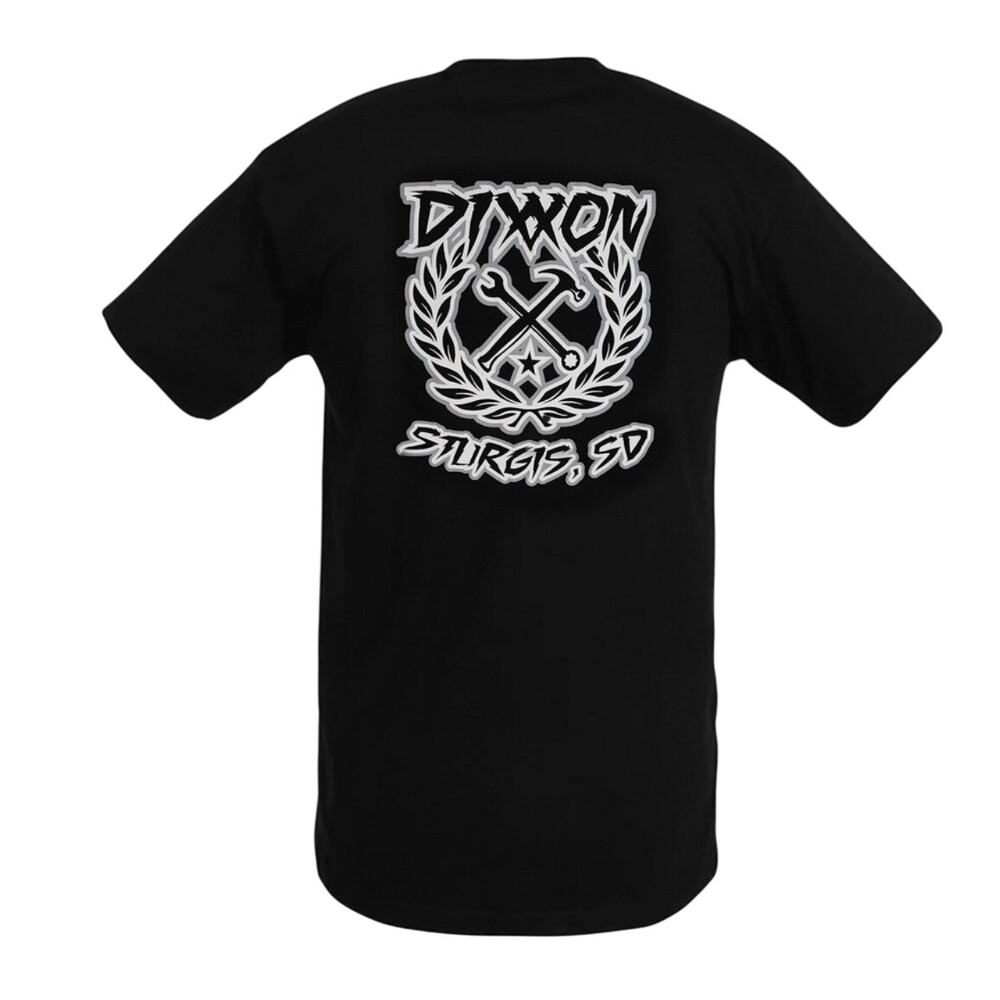 Dixxon Sturgis Rally Wrench Crest Tee, Biker Festival, Black, Size XL, NWOT